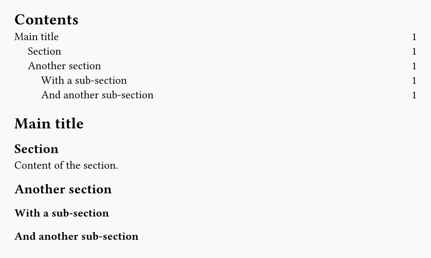 Table of contents with dot leaders removed using fill: none